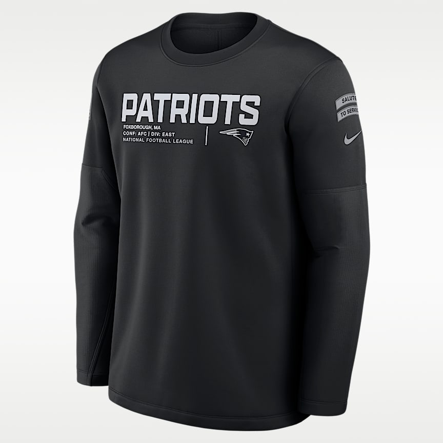 New England Patriots Salute to Service Men's Nike NFL Long-Sleeve